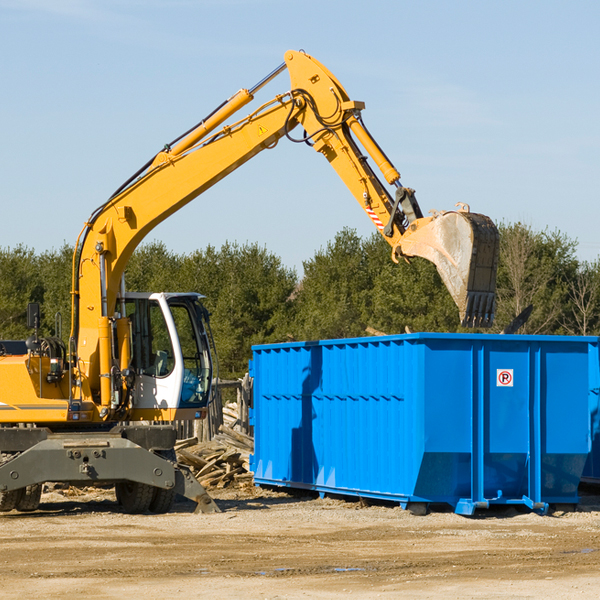 what size residential dumpster rentals are available in Alamo Georgia